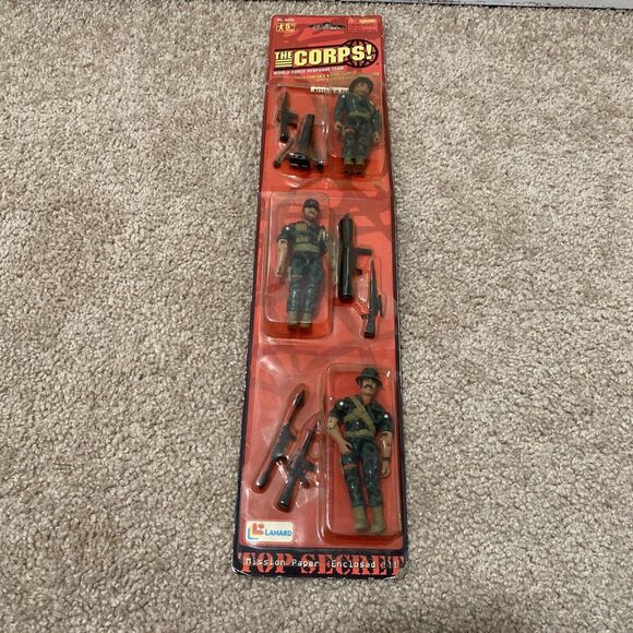 Lanard The Corps 1996 Top Secret Action Figure 3 Pack Sarge Whipsaw Tanner Rare - Picture 3 of 10